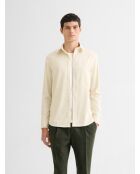 Ecru slim overhemd