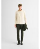 Ecru slim overhemd