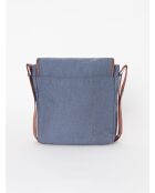 Blaue Schultertasche - 20x21,5 cm
