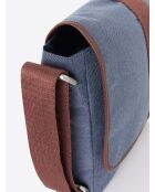 Blaue Schultertasche - 20x21,5 cm