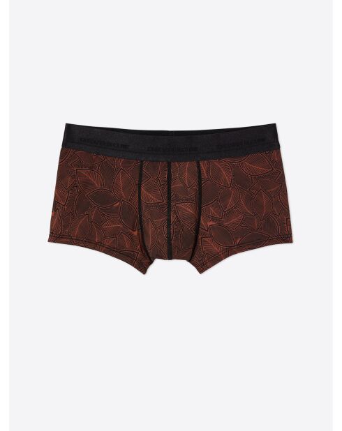 Shorty stretch imprimé noir