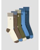 Coffret chaussettes semainier bleu gris 2