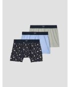 Coffret cadeau 3 boxers fantaisie vert 2