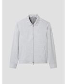 Veste casual regular col chemise gris clair