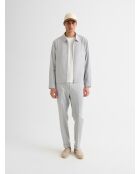 Veste casual regular col chemise gris clair