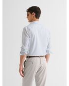 Slank katoenen shirt met wit patroon