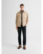 Surchemise slim chiné caramel 3