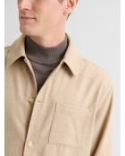 Surchemise slim chiné caramel 3