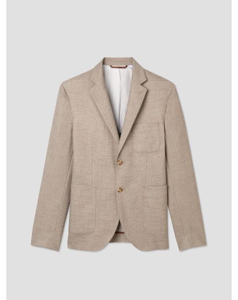 Veste ville slim stretch beige clair