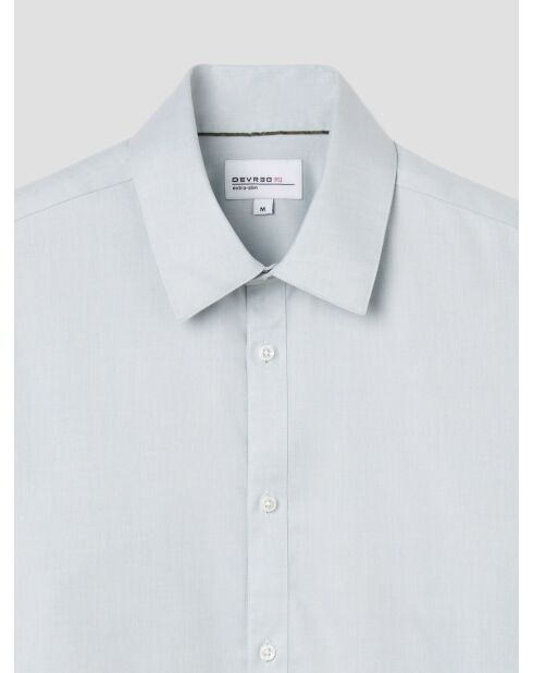 Chemise extraslim sans repassage vert amande
