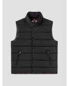 Schwarze wasserabweisende ärmellose Jacke