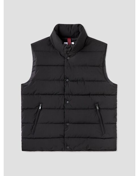 Schwarze wasserabweisende ärmellose Jacke