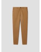 Chino slim stretch taille élastiquée camel