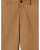 Chino slim stretch taille élastiquée camel