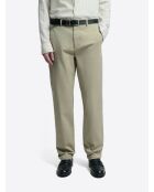 Chino regular en coton tencel tilleul
