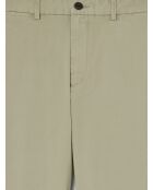 Chino regular en coton tencel tilleul
