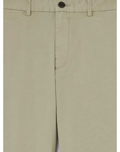 Chino regular en coton tencel tilleul