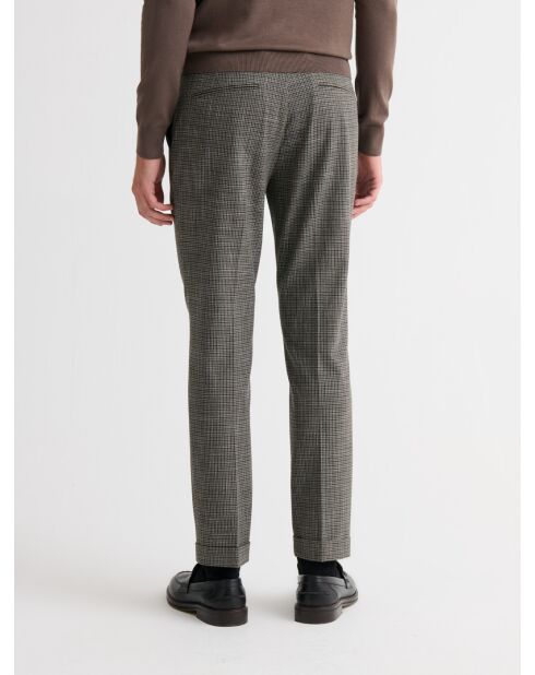 Chino slim stretch tabac