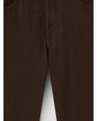 Schmale Stretchjeans in Kakaobraun