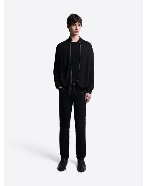 Schwarze Slim-Stretchjeans
