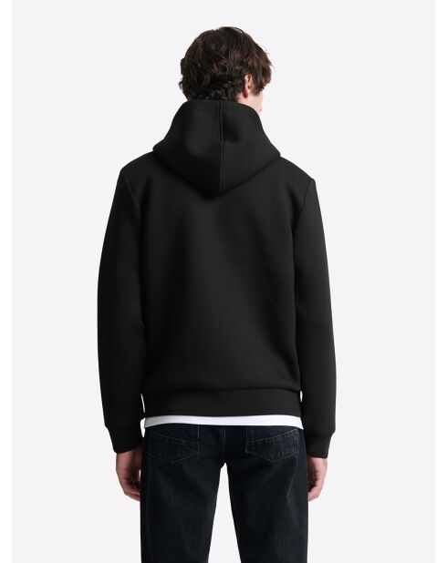 Sweat à capuche matelassé noir