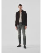 Grüne Stretch-Slim-Jeans