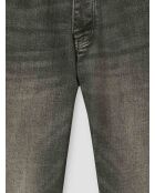 Grüne Stretch-Slim-Jeans