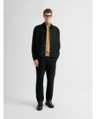 Pantalon regular taille élastiquée noir