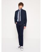 Tiefblaue Slim-Stretch-Jeans