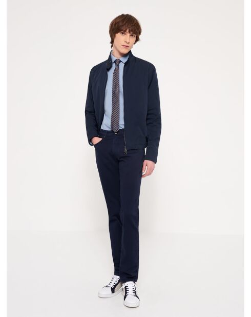 Tiefblaue Slim-Stretch-Jeans