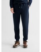 Pantalon homewear d'intérieur jogpant bleu marine