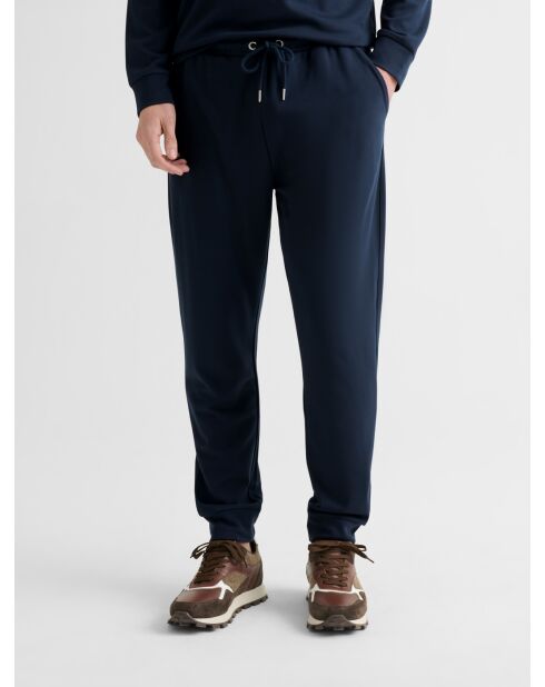 Pantalon homewear d'intérieur jogpant bleu marine