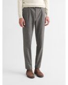 Chino slim taille élastiquée gris