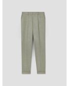 Pantalon de costume taille élastique vert sauge
