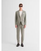 Pantalon de costume taille élastique vert sauge