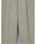 Pantalon de costume taille élastique vert sauge