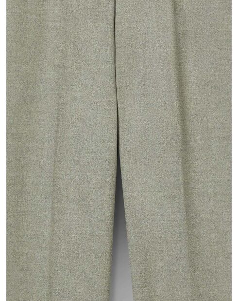 Pantalon de costume taille élastique vert sauge