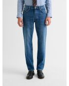 Spijkerjeans van denimkatoen met normale kleurvervaging