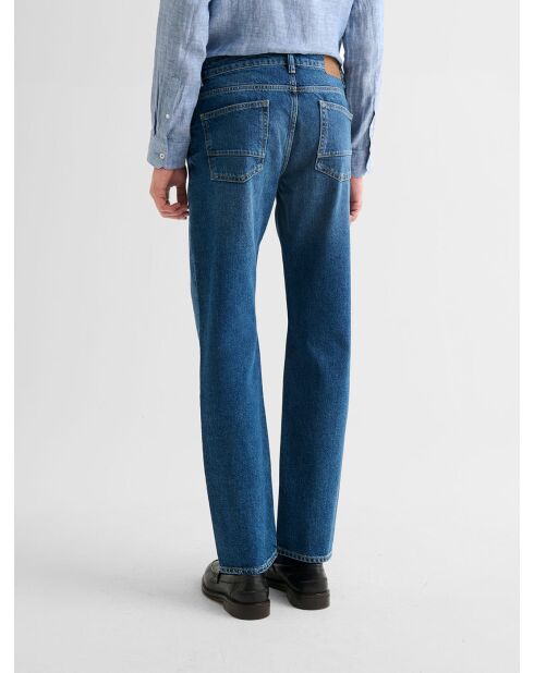 Reguläre Jeans aus Denim-Baumwolle in verwaschener Form