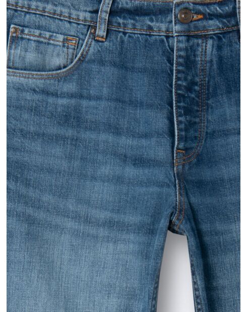 Reguläre Jeans aus Denim-Baumwolle in verwaschener Form
