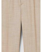 Pantaloni slim stretch beige chiaro