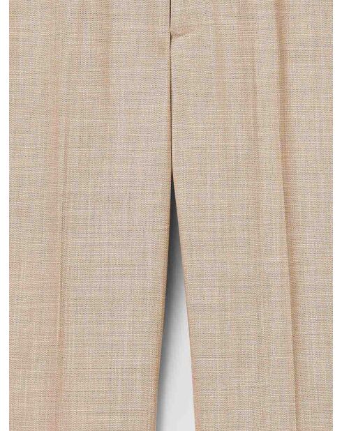 Pantaloni slim stretch beige chiaro
