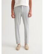 Pantalones de traje bielásticos gris claro