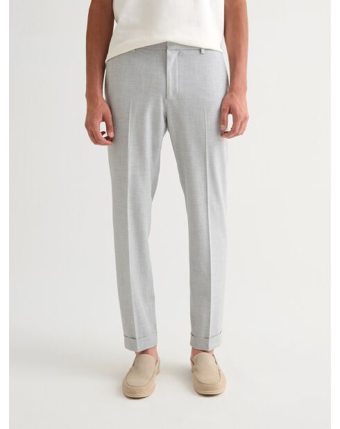 Pantalon de costume bistretch gris clair
