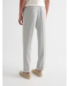Pantalones de traje bielásticos gris claro