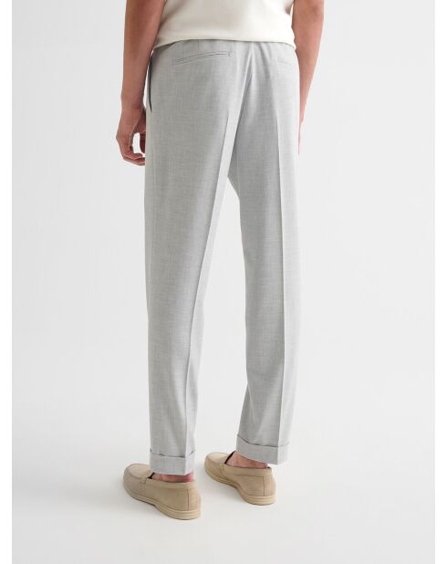 Pantalon de costume bistretch gris clair