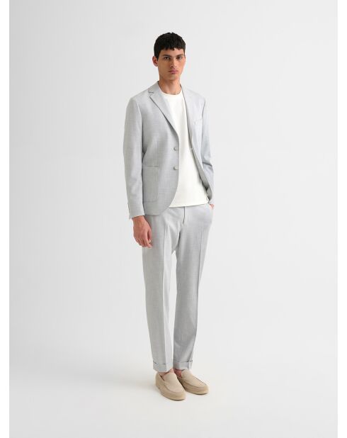 Pantalon de costume bistretch gris clair