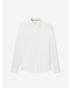Weißes Slim-Shirt aus Bio-Baumwolle