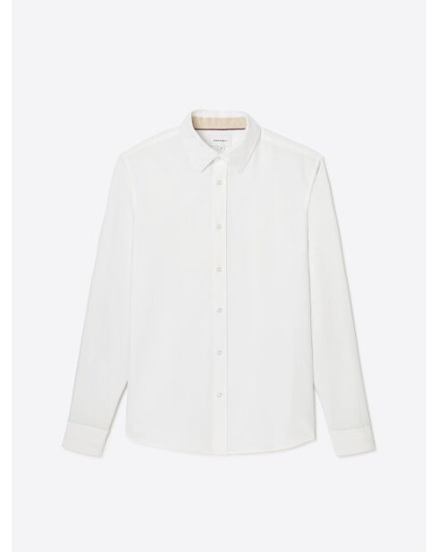 Weißes Slim-Shirt aus Bio-Baumwolle