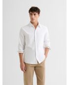 Weißes Slim-Shirt aus Bio-Baumwolle